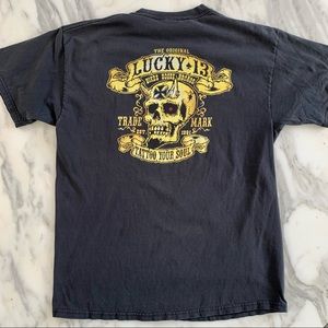 Vintage Style Lucky 13 Bikes Booze Broads T-shirt